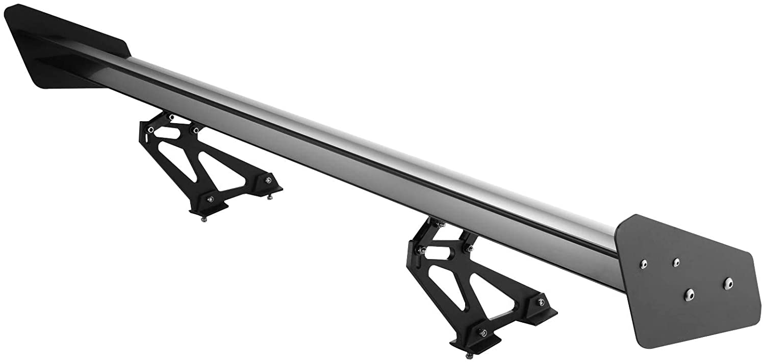 Mophorn GT Wing Spoiler 43.3inch Adjustable Universal Lightweight Aluminum Car Rear Spoiler Wing,Racing Spoiler BGW/JDM Drift 