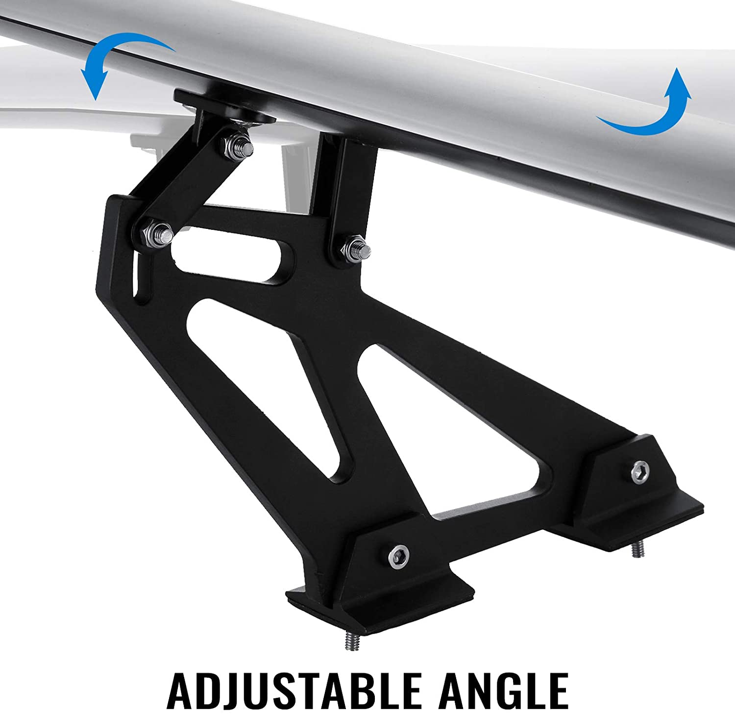 Mophorn GT Wing Spoiler 43.3inch Adjustable Universal Lightweight Aluminum Car Rear Spoiler Wing,Racing Spoiler BGW/JDM Drift 