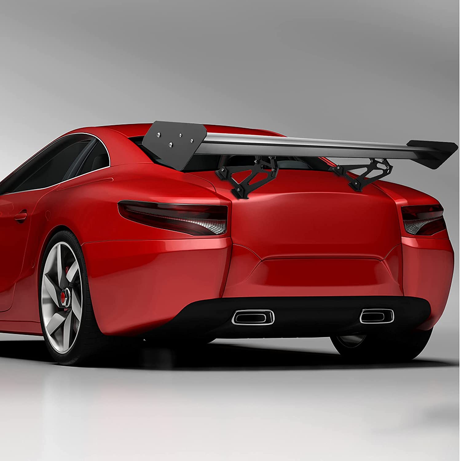 Mophorn GT Wing Spoiler 43.3inch Adjustable Universal Lightweight Aluminum Car Rear Spoiler Wing,Racing Spoiler BGW/JDM Drift 