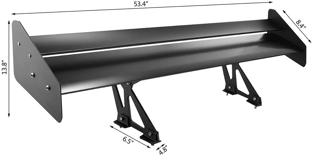 Mophorn GT Wing Spoiler 43.3inch Adjustable Universal Lightweight Aluminum Car Rear Spoiler Wing,Racing Spoiler BGW/JDM Drift 
