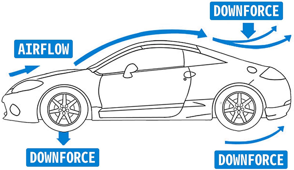Mophorn GT Wing Spoiler 43.3inch Adjustable Universal Lightweight Aluminum Car Rear Spoiler Wing,Racing Spoiler BGW/JDM Drift 